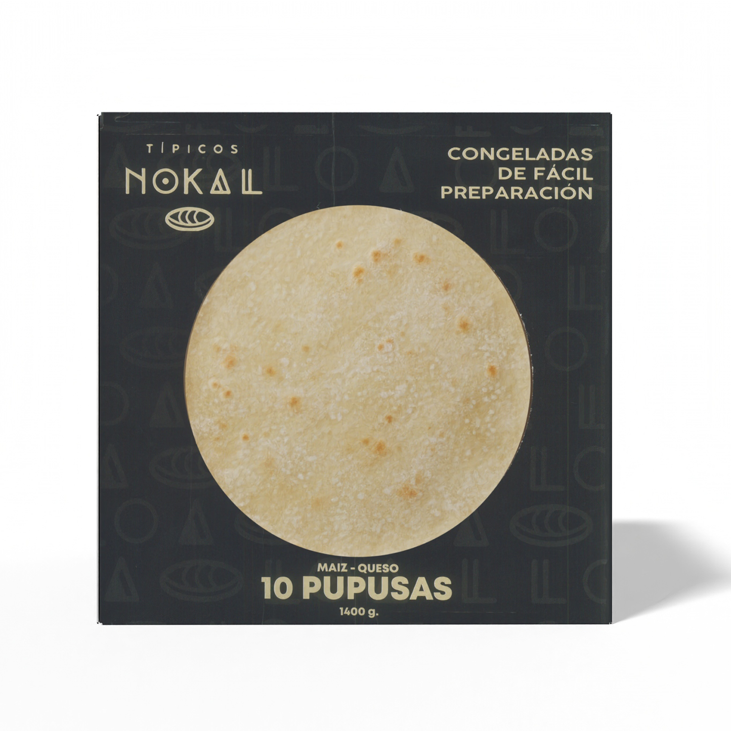 Typical Nokal Bean and Cheese Pupusas, Authentic Salvadoran Pupusas, Vegetarian Breakfast Foods, 20 Count, 100 Ounce Family Pack