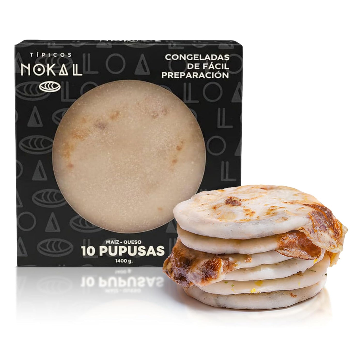 Pupusas Congeladas de Queso Típicos Nokal (Paquete de 10)