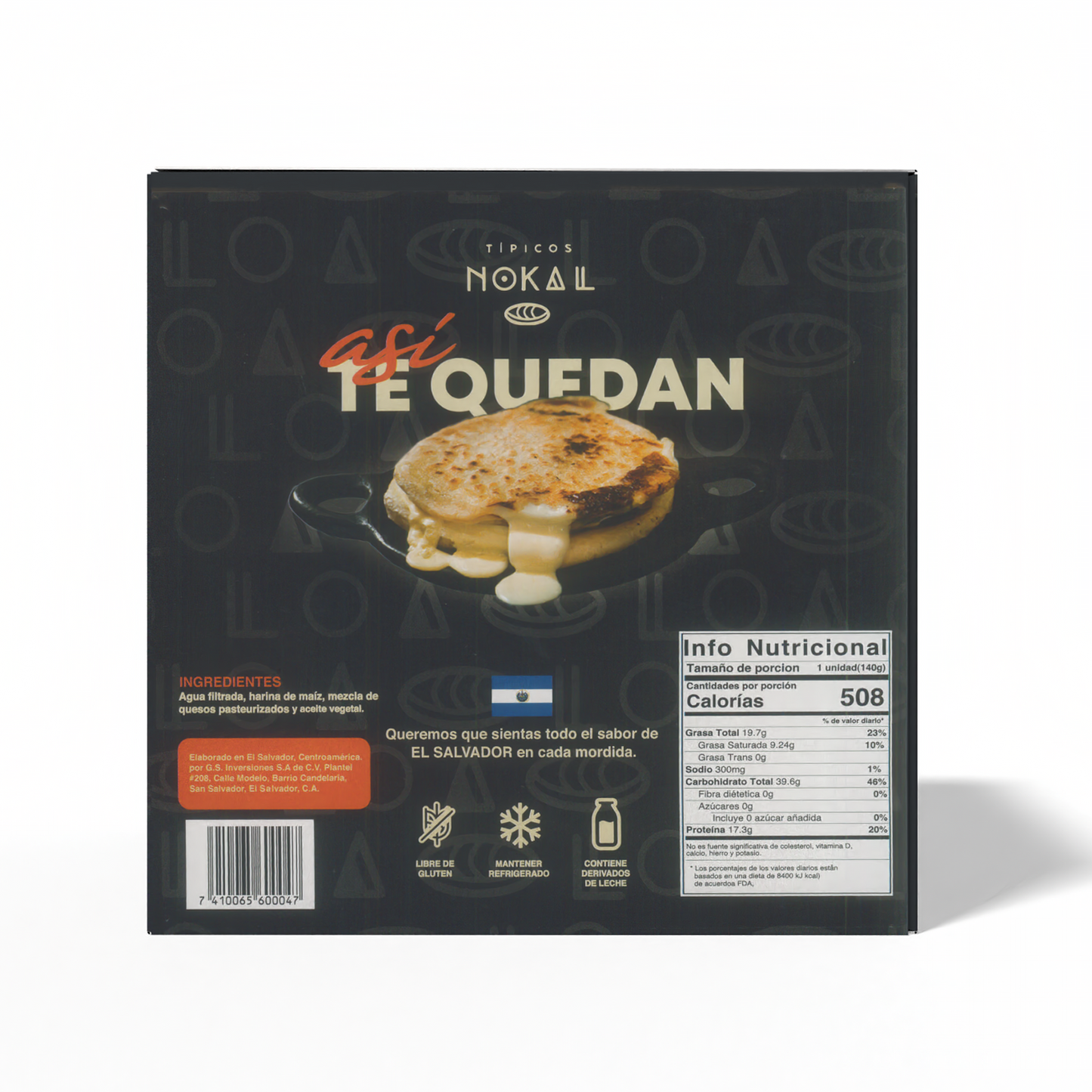 Pupusas Congeladas de Queso Típicos Nokal (Paquete de 10)