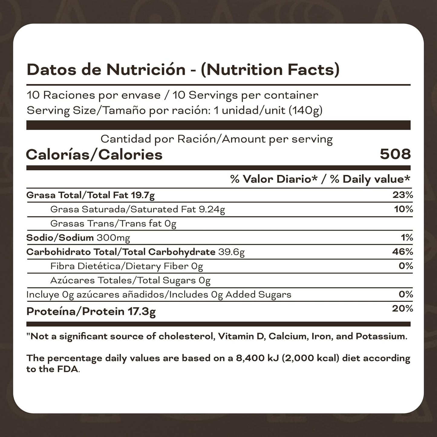 Pupusas Congeladas de Queso Típicos Nokal (Paquete de 10)