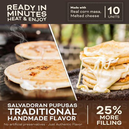 Pupusas Congeladas de Queso Típicos Nokal (Paquete de 10)