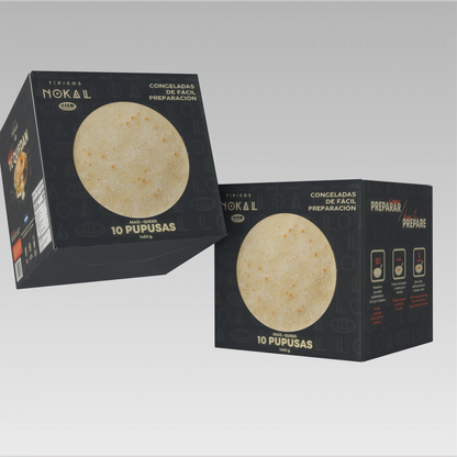Pupusas Congeladas de Queso Típicos Nokal (Paquete de 10)